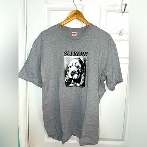 Used Heather-Grey Supreme Remember SS-Tee SZ:XL